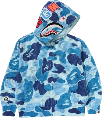 A Bathing Ape Space Camo Shark Full Zip Hoodie - Black A Bathing Ape Space Camo Shark Full Zip Hoodie - Black