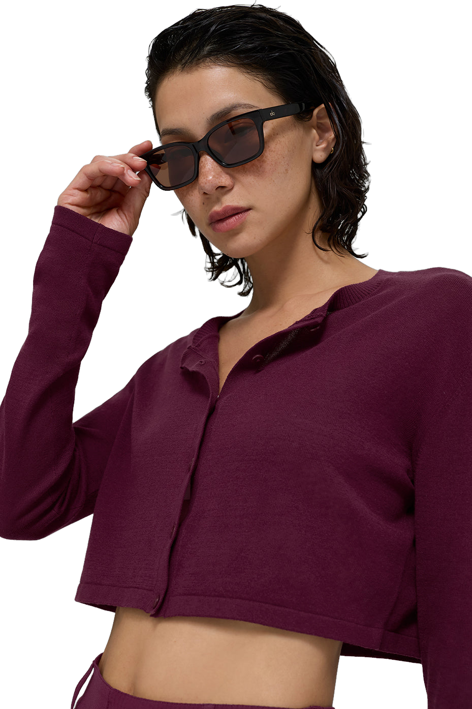 Alo Yoga Affection Cardigan Top - White | Editorialist