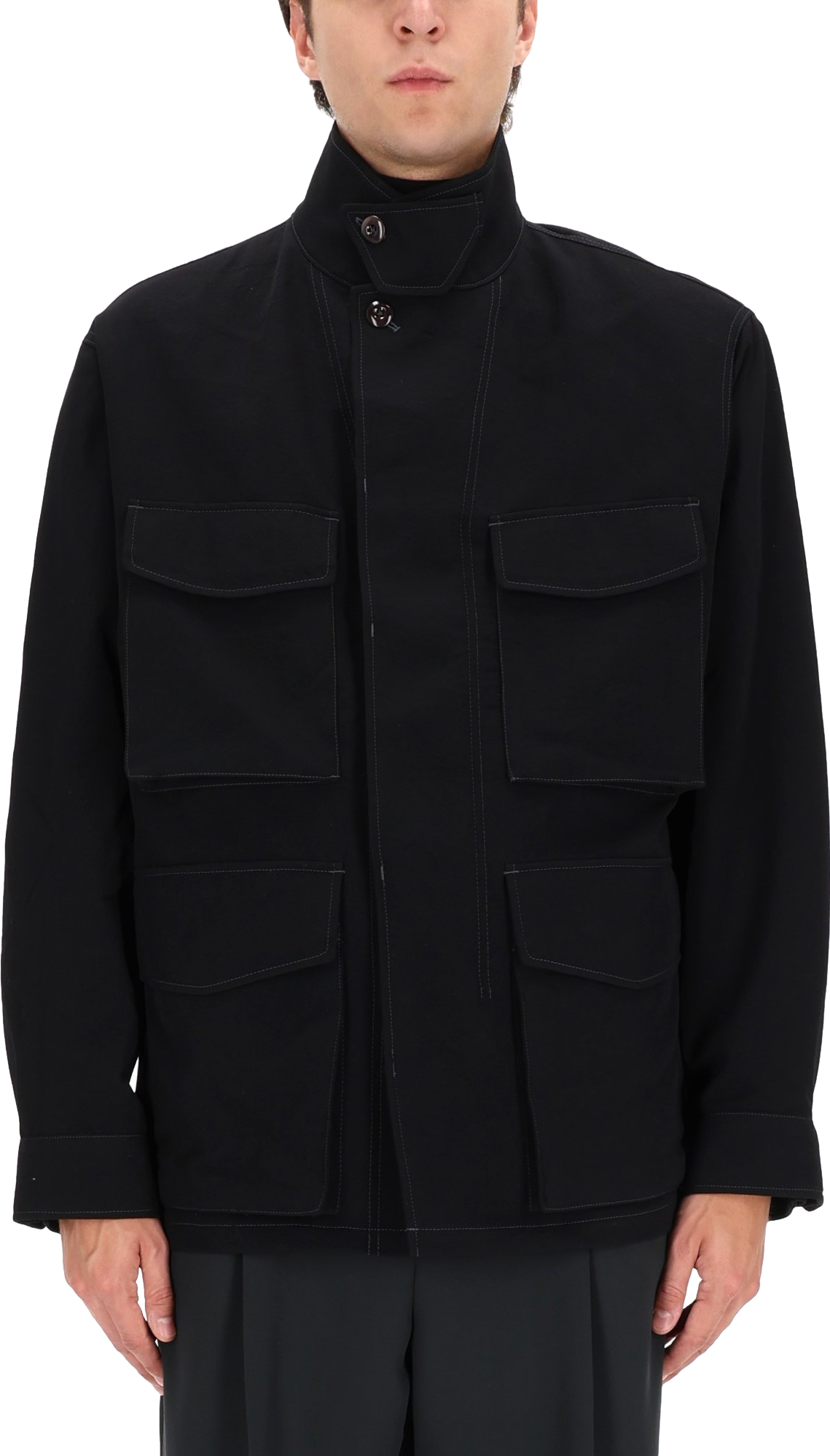 Lemaire Soft Field Jacket - Black - 15% Off | Editorialist