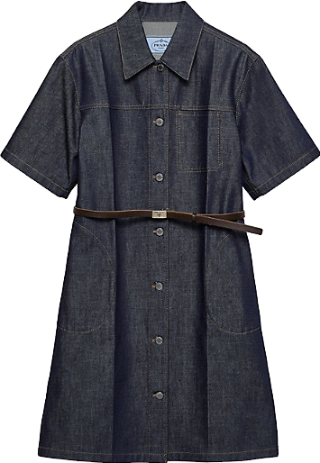 the jeannie short-sleeve denim a-line mini dress by maeve Buy - Zebra At 34% Off 14-18