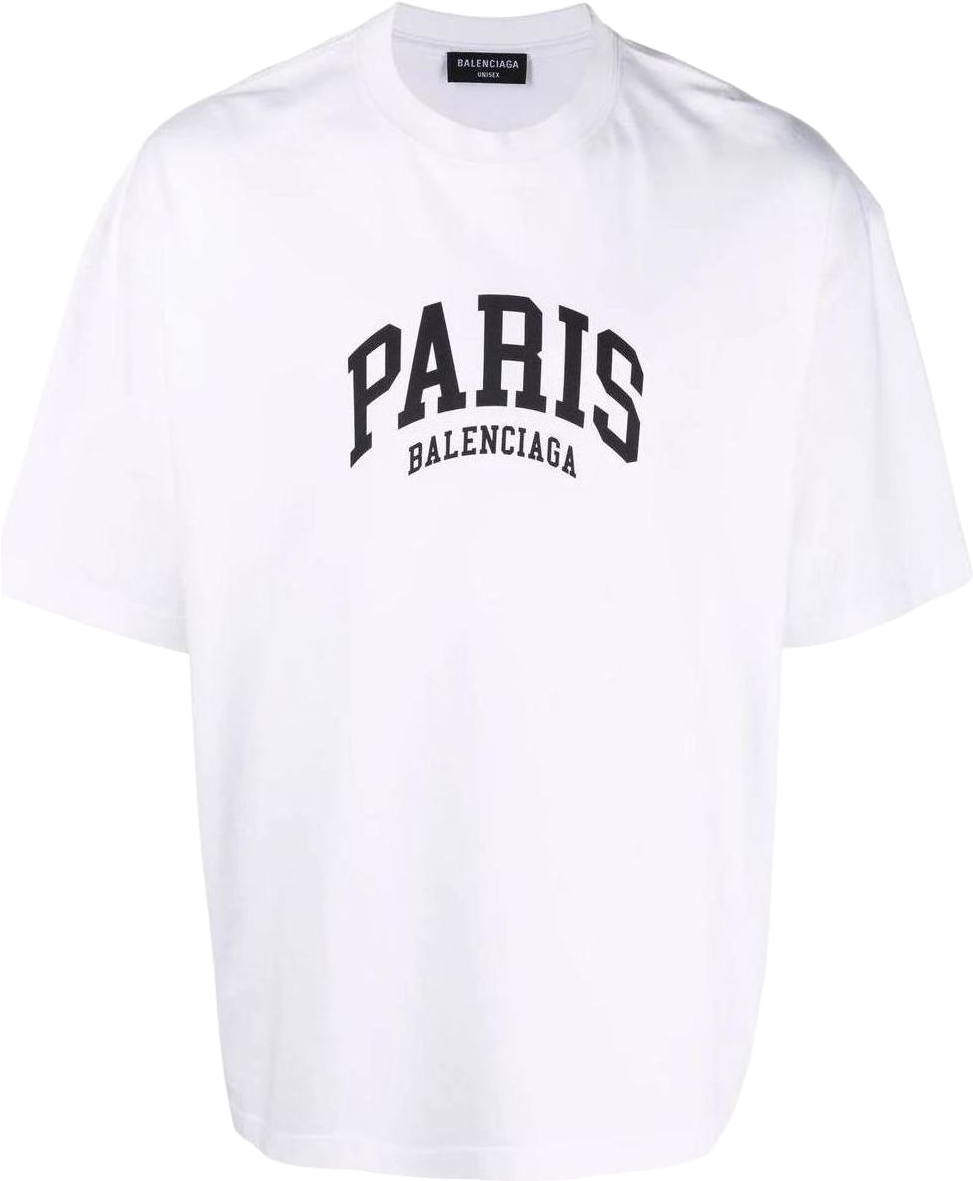 Balenciaga Cities Paris T-Shirt In White - 35% Off | Editorialist