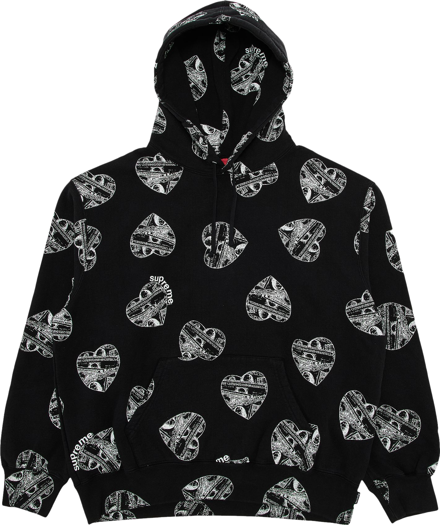 Supreme Love Cash Hooded Sweatshirt - Black | Editorialist