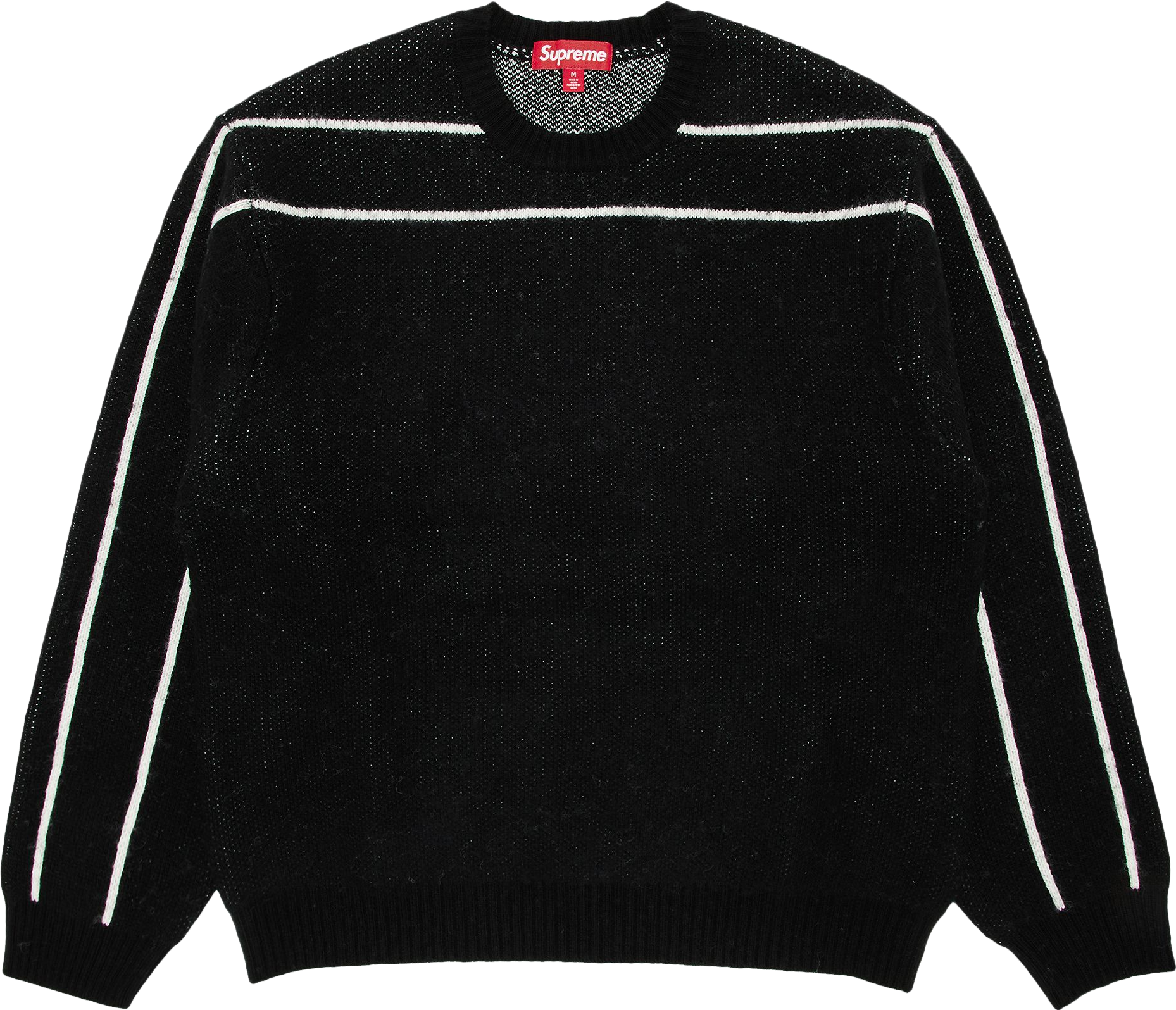 Supreme Raised Stripe Sweater - Black | Editorialist