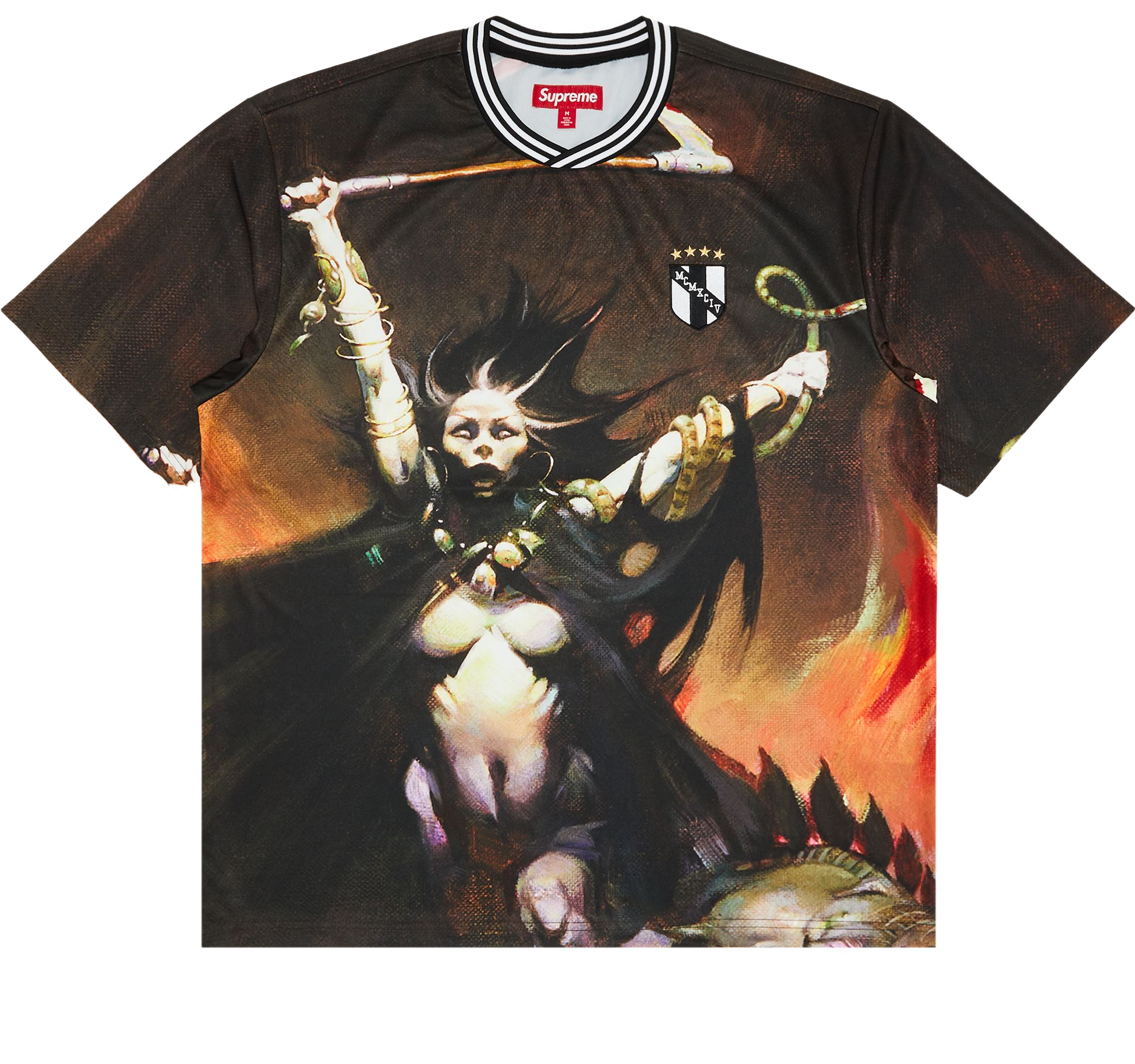 Supreme X Frank Frazetta Soccer Jersey - Multicolor | Editorialist