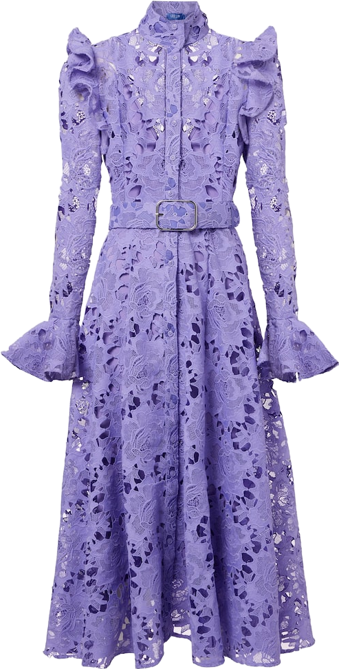knee length dresses for ladies Aliyah Lace Butterfly Sleeve Midi Dress Olive by Leo Lin for Hire main image 1
