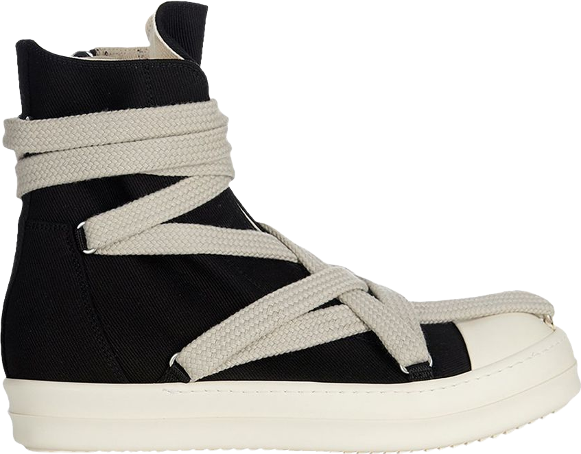 Rick Owens Luxor Hexa High Top Sneakers - Black | Editorialist