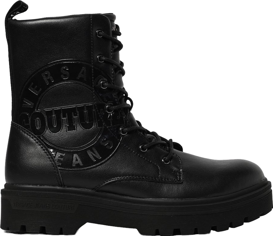 Versace Combat Boots In Black - 35% Off | Editorialist display picture 3