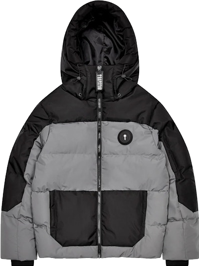Trapstar Decoded Puffer Jacket - Black/Grey | Editorialist