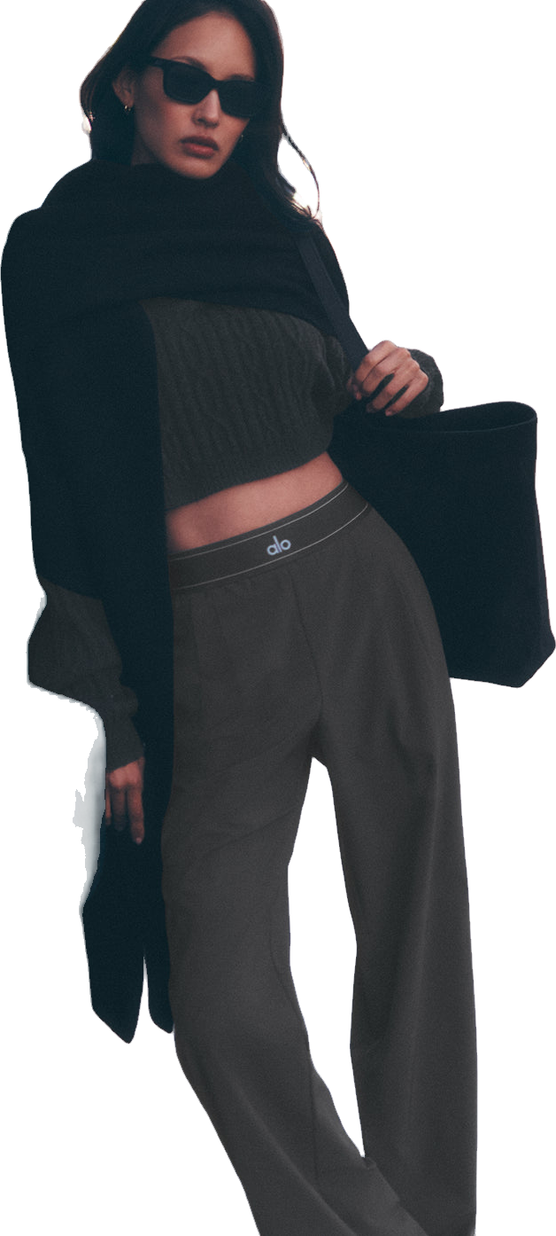 Alo Yoga Suit Up Trouser - Black | Editorialist