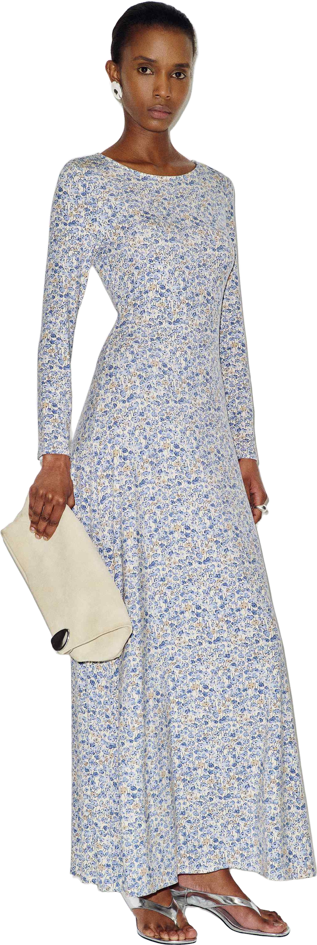 Reformation Kori Knit Maxi Dress - Blue | Editorialist