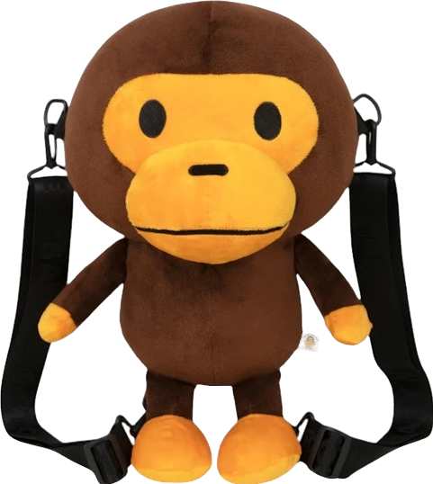 A BATHING APE Baby Milo Plush Backpack - Multicolor | Editorialist
