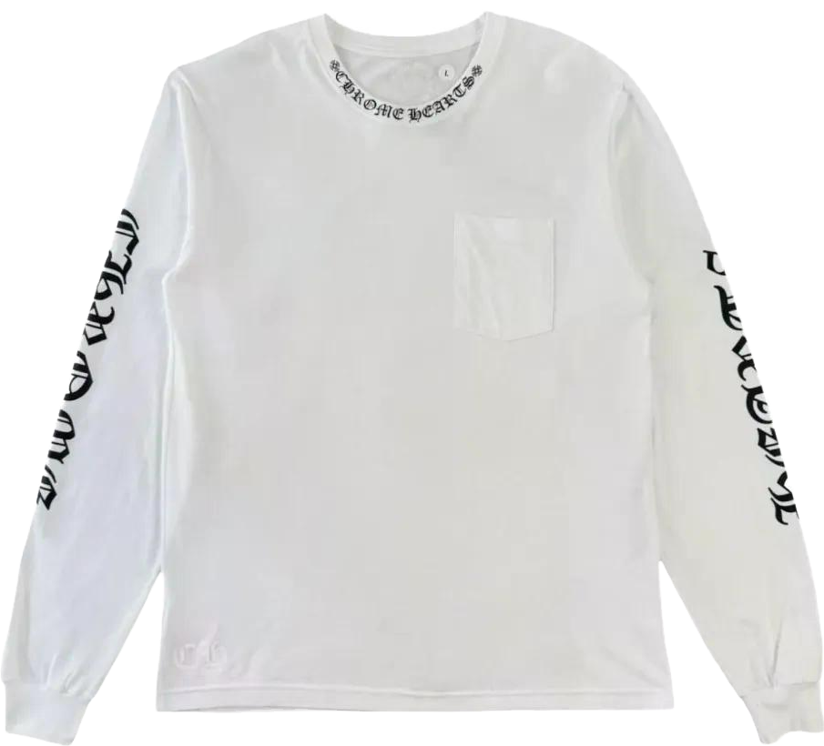 Chrome Hearts Logo-print Long Sleeve T-shirt - White | Editorialist