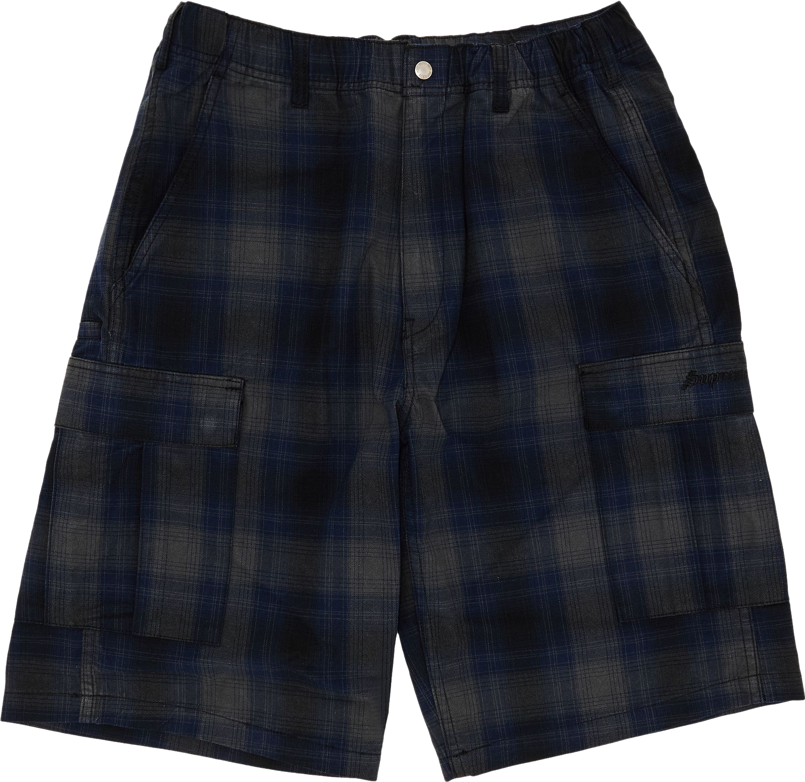 パンツ Supreme Shadow Plaid Cargo Short navy L Supreme Plaid Cargo Shorts - Black | Editorialist