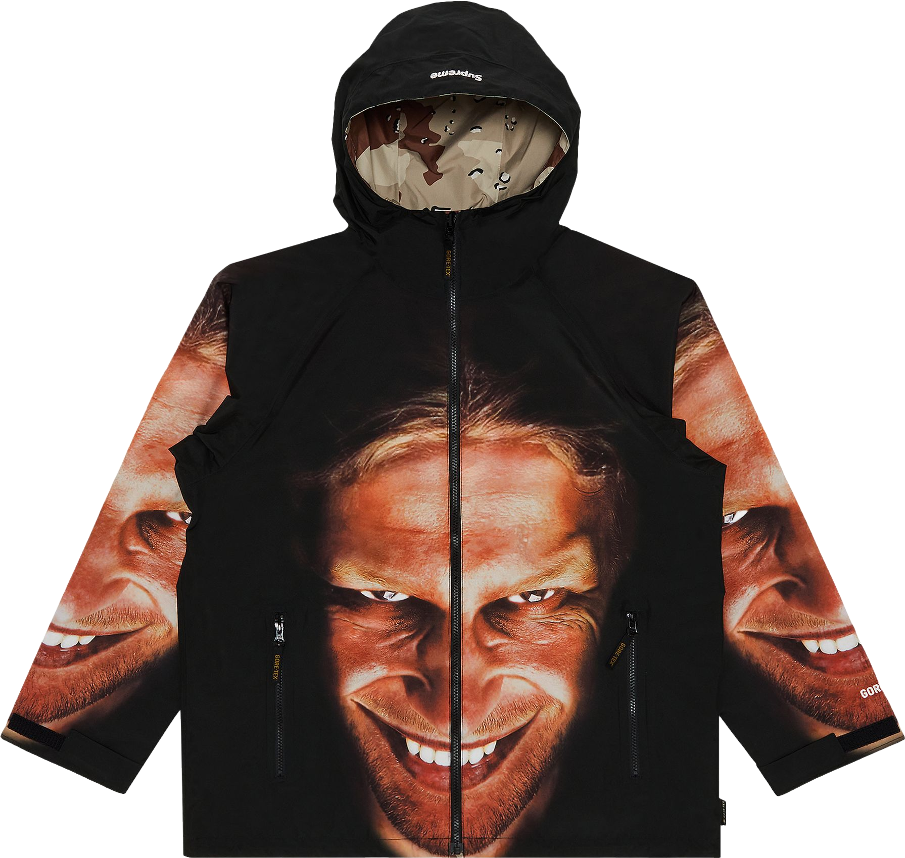 Supreme X Aphex Twin Reversible Gore-Tex Hooded Jacket - Black