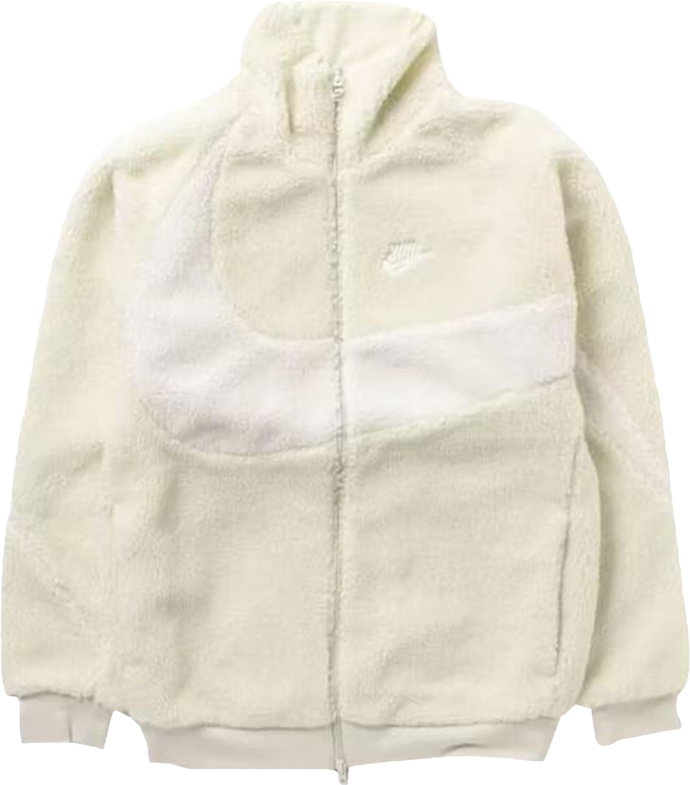 Nike Sportswear Big Swoosh Reversible Boa Jacket - Cream