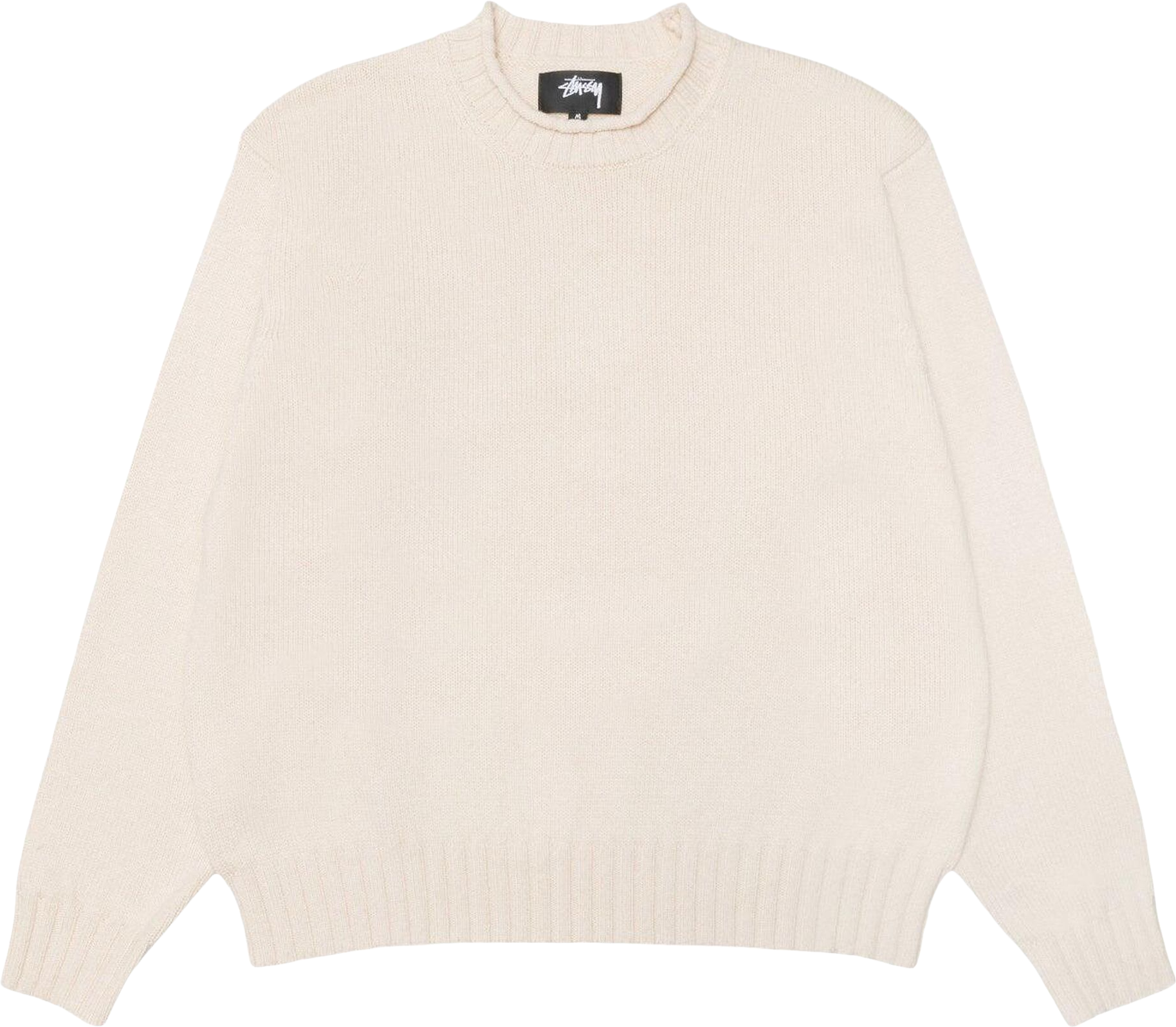 StüSsy Surfman Mock Neck Sweater - Cream | Editorialist
