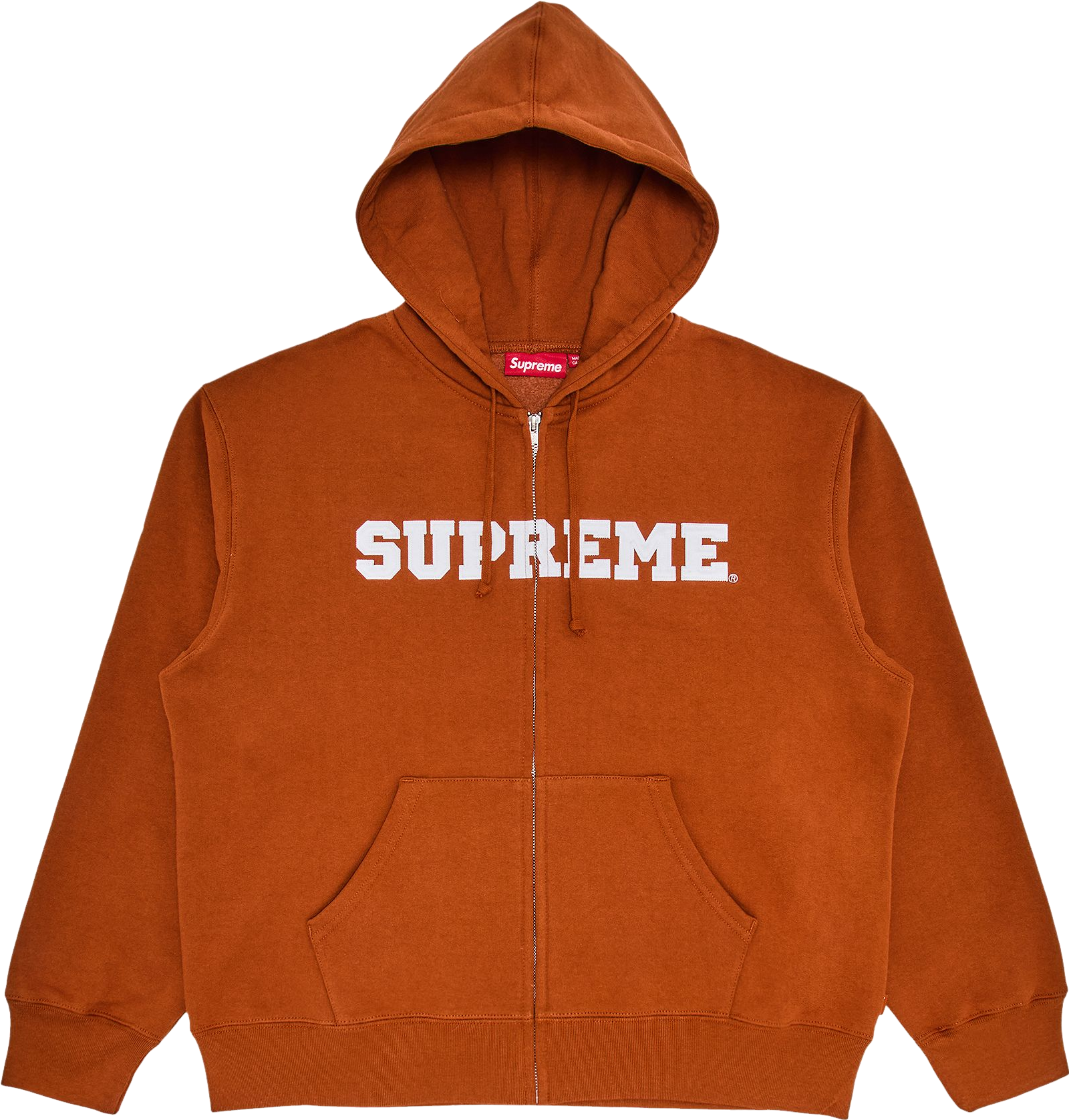 Supreme Collegiate Appliqué Zip Up Hooded Sweatshirt - Blue