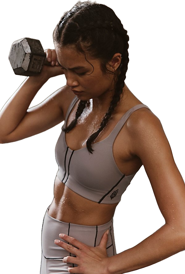 Alo Yoga Airbrush Double Up Bra - Black/White | Editorialist