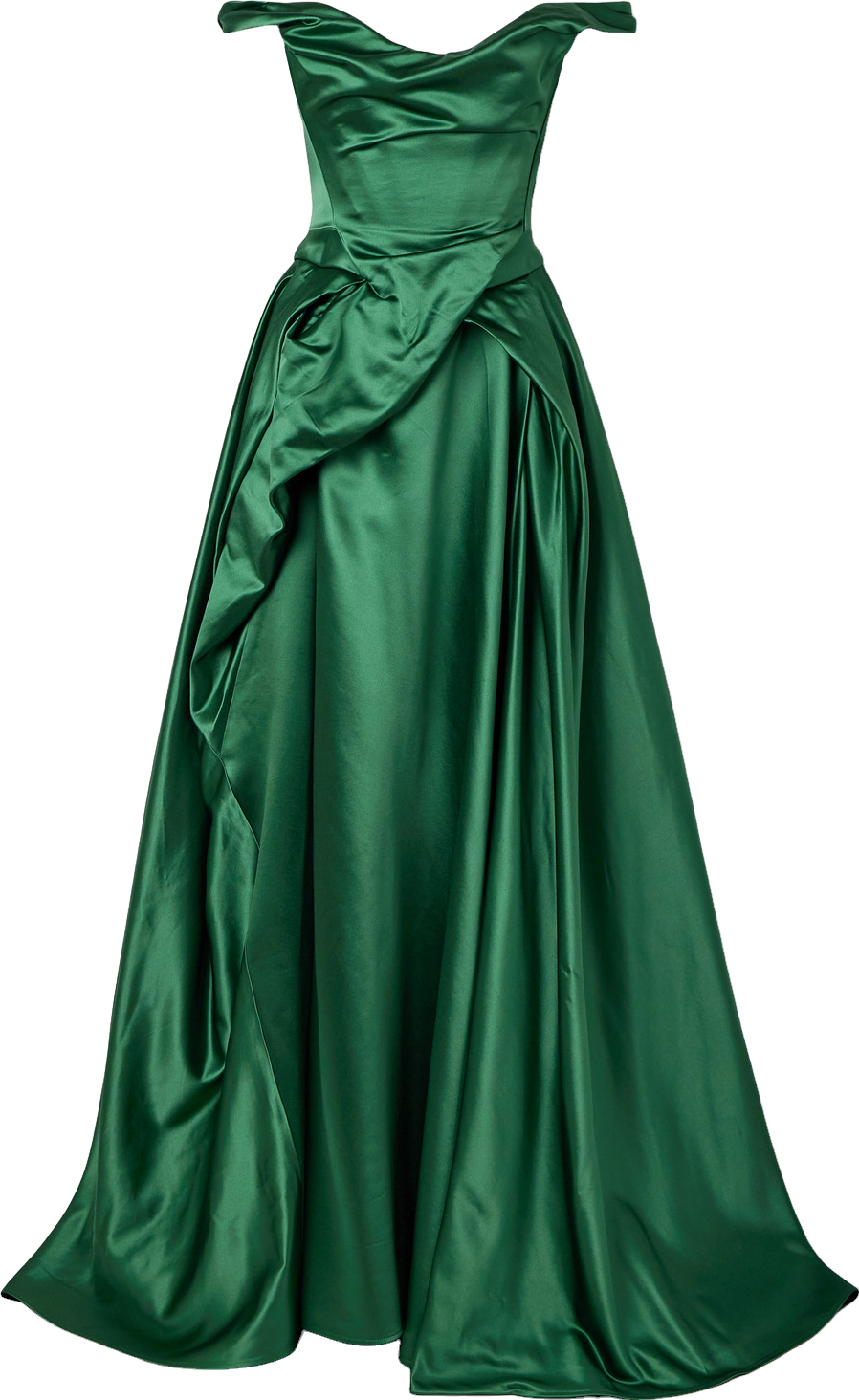 slim fit dress slacks 1960s Light Green Chiffon & Taffeta Maxi Dress main image 1