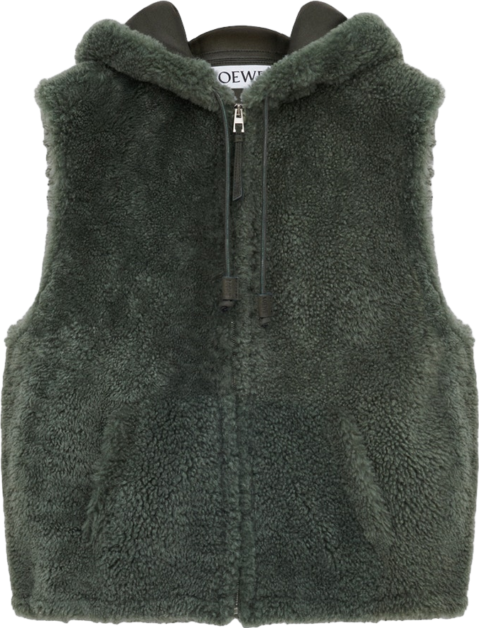 Supreme Reversible Faux Shearling Work Vest - Yellow | Editorialist