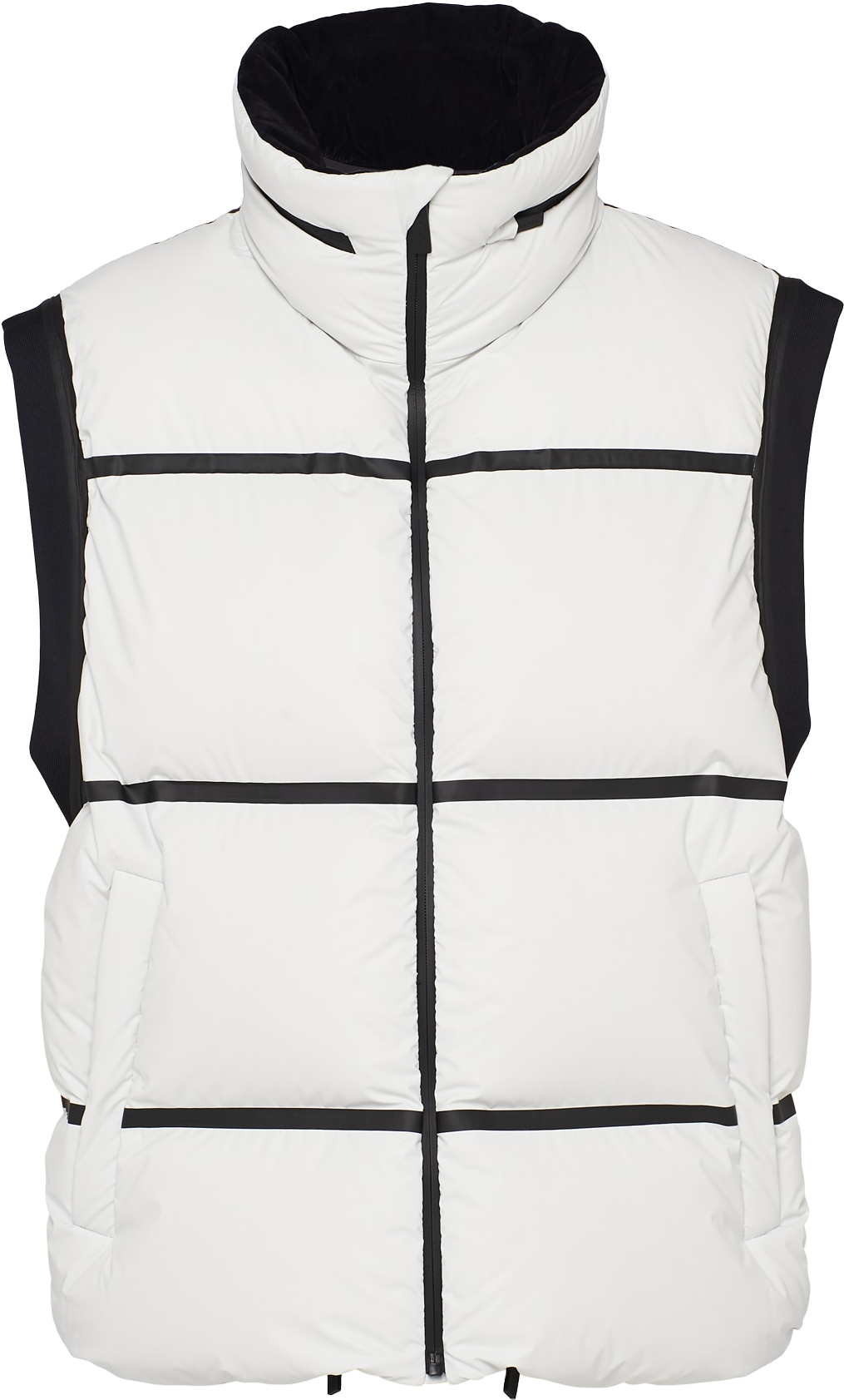 Prada Light Technical Fabric Down Vest - Neutral | Editorialist