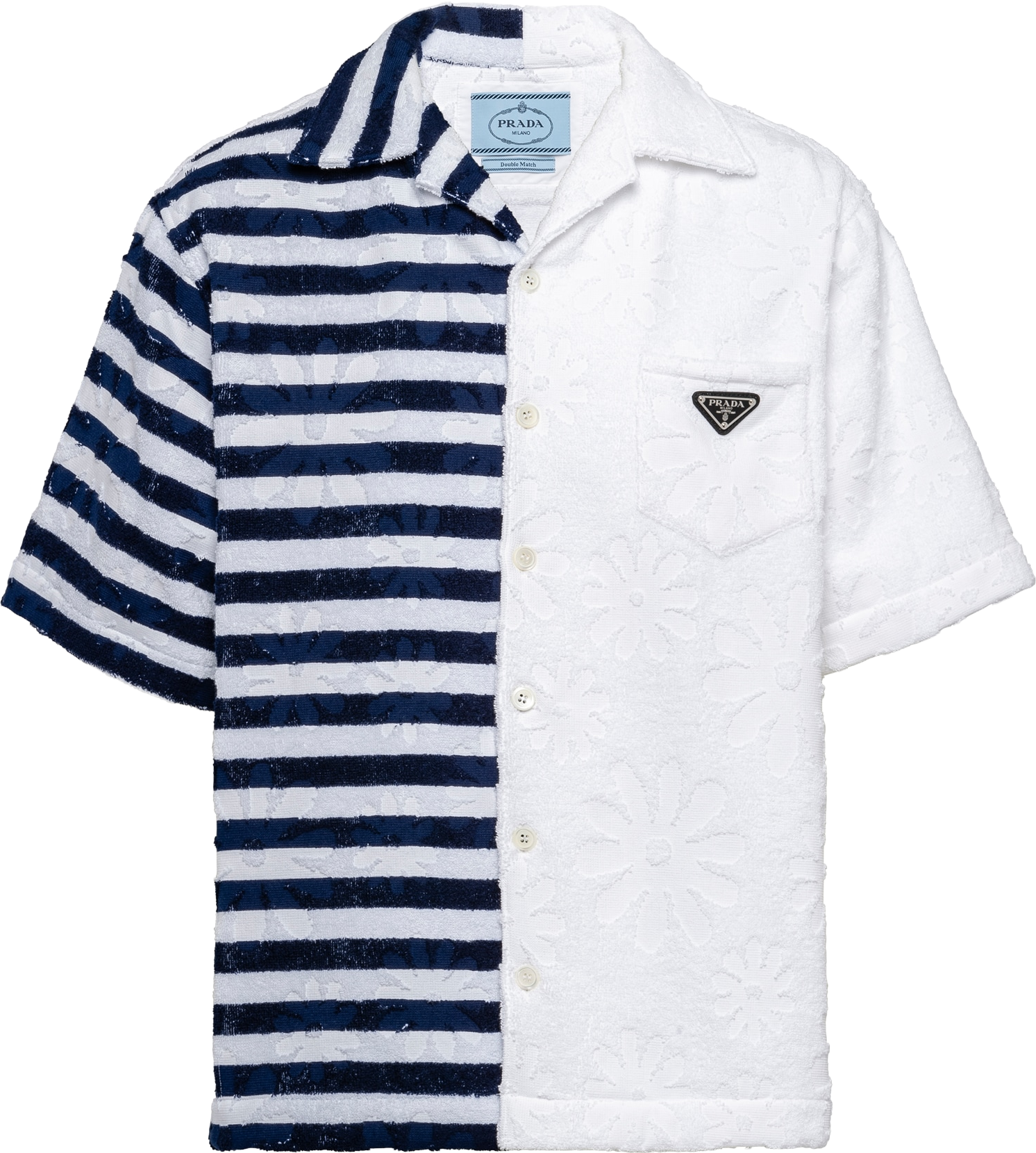 Prada Double Match Heavy Cotton Hirt - White | Editorialist