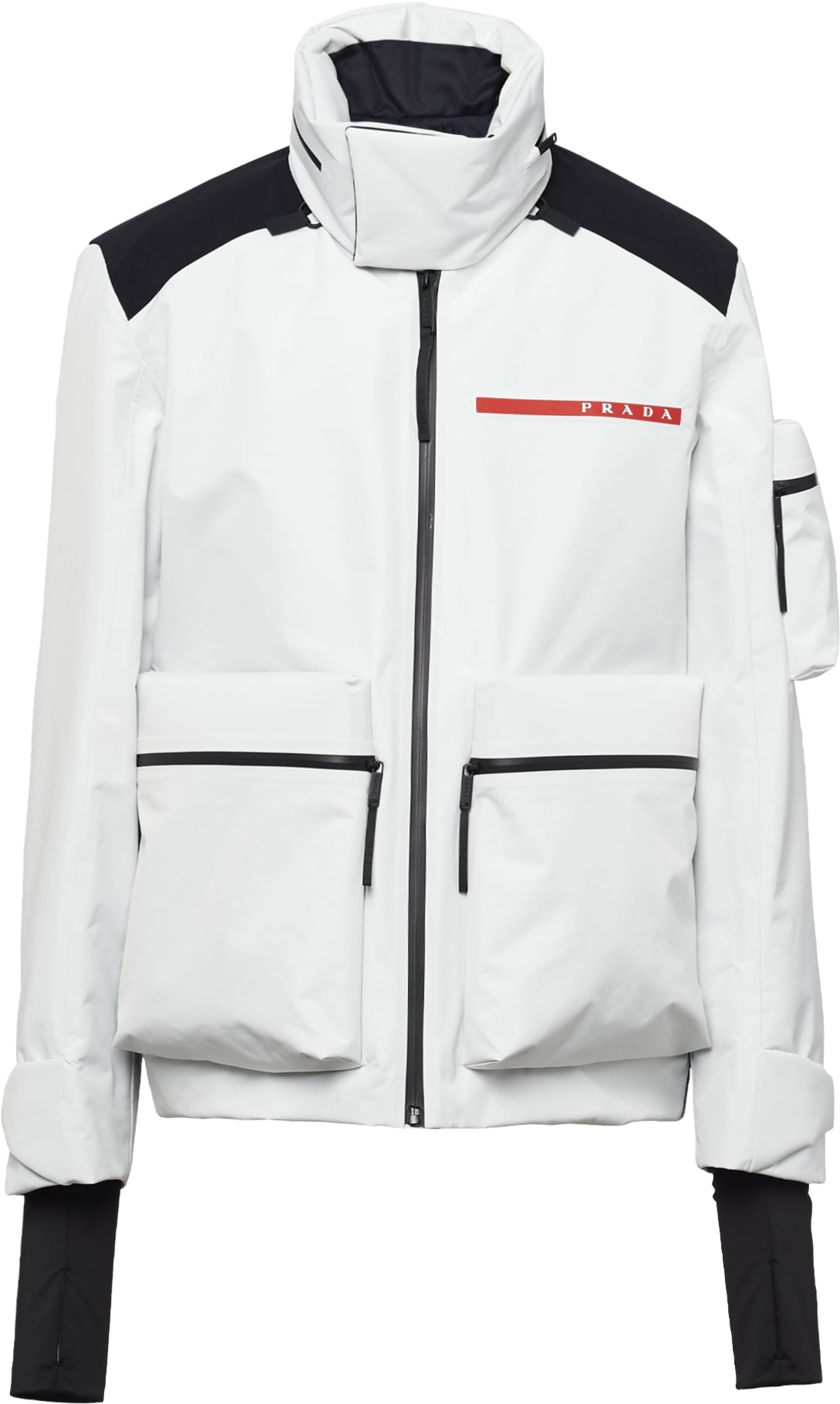 Prada Technica Fabric Ski Windbreaker - Neutral | Editorialist