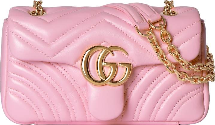 Gucci Gg Marmont Small Shoulder Bag - Pink | Editorialist