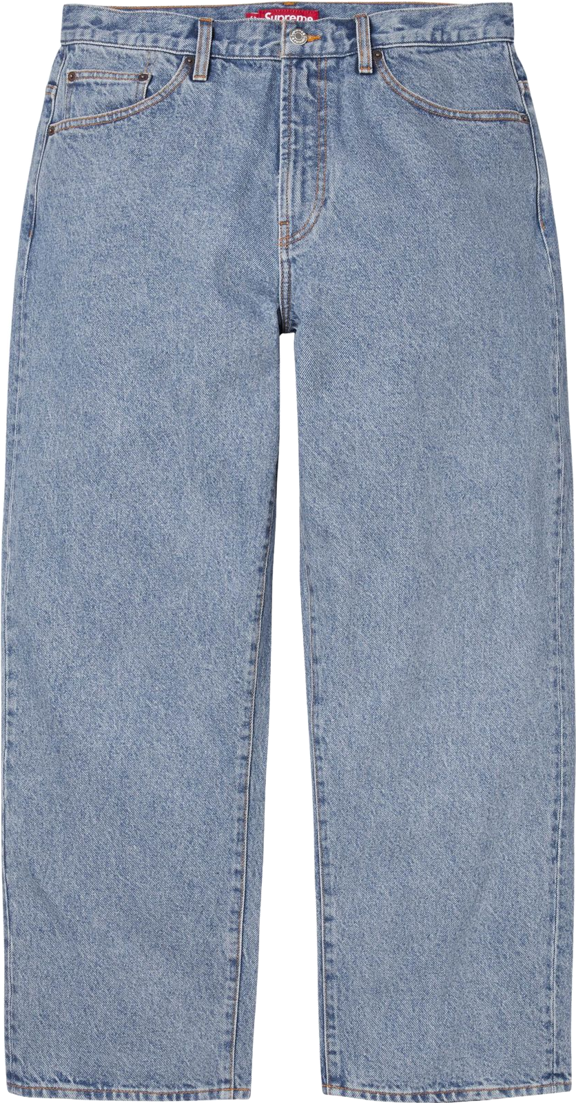 Supreme Trademark Jacquard Baggy Jean - Black | Editorialist