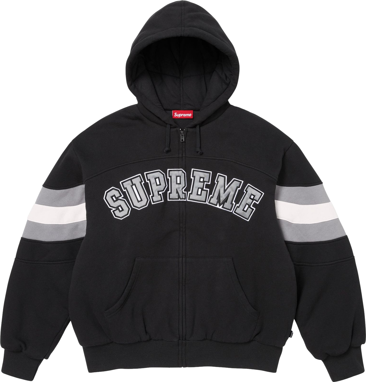 Supreme Salvation Zip Up Hooded Sweatshirt - Blue | Editorialist