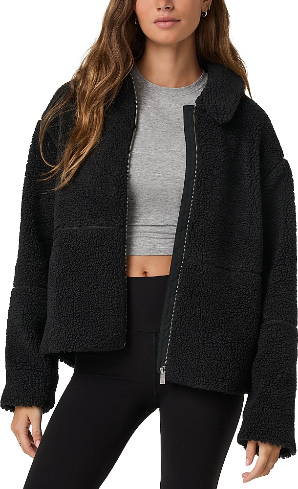 Vuori Full Zip Jacket - Black | Editorialist