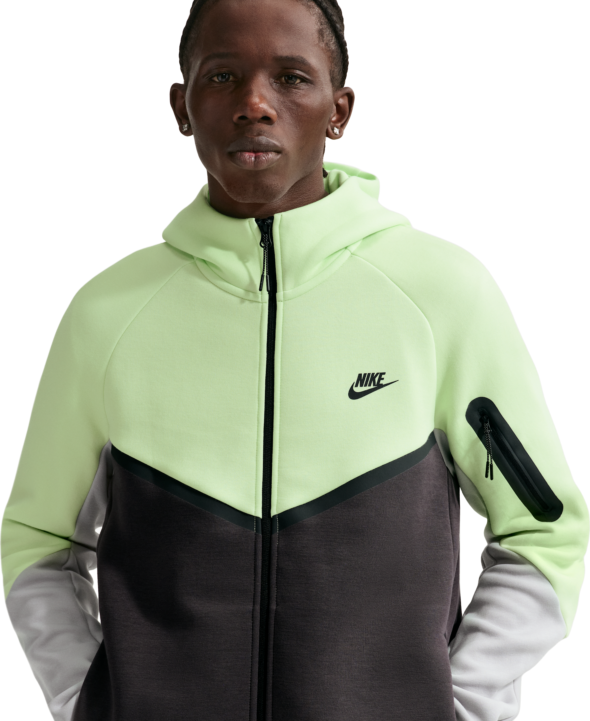 Nike Tech Fleece Windrunner Full-Zip Jacket - Green - 39% Off
