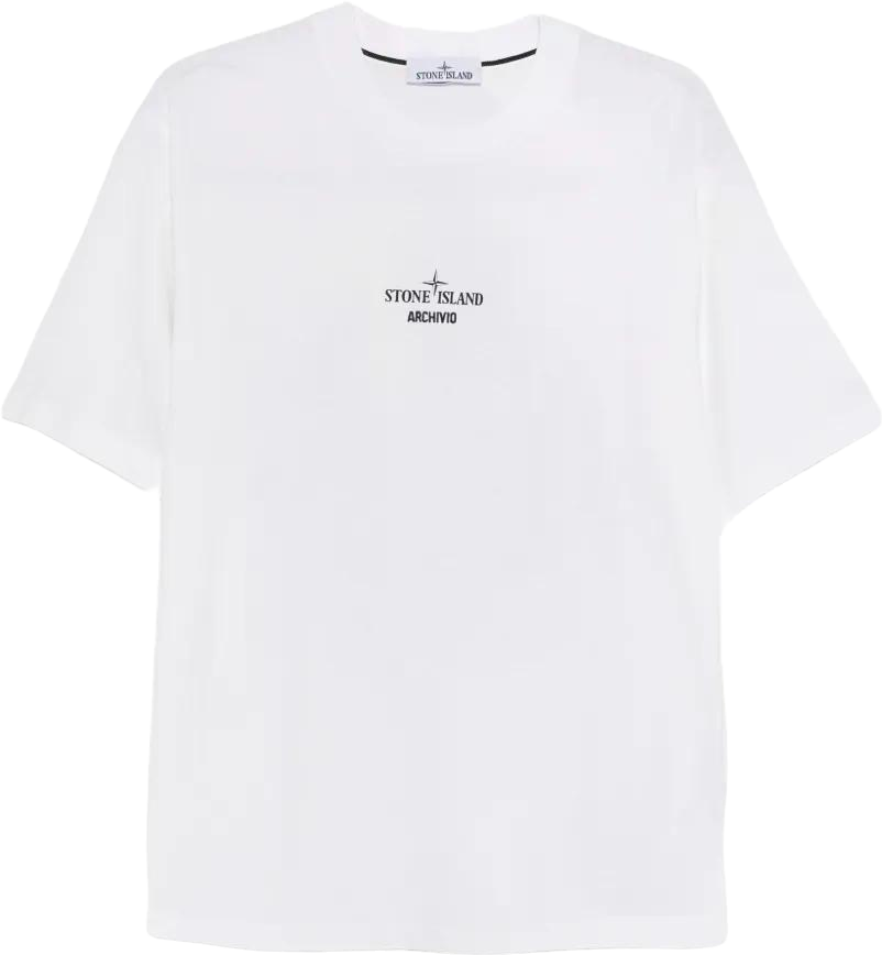 Buy Stone Island Archivio Organic Cotton T-shirt - Black At 33
