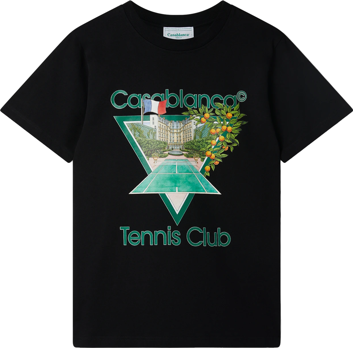 Casablanca Tennis Club Icon Short Sleeve T-Shirt - Multicolor