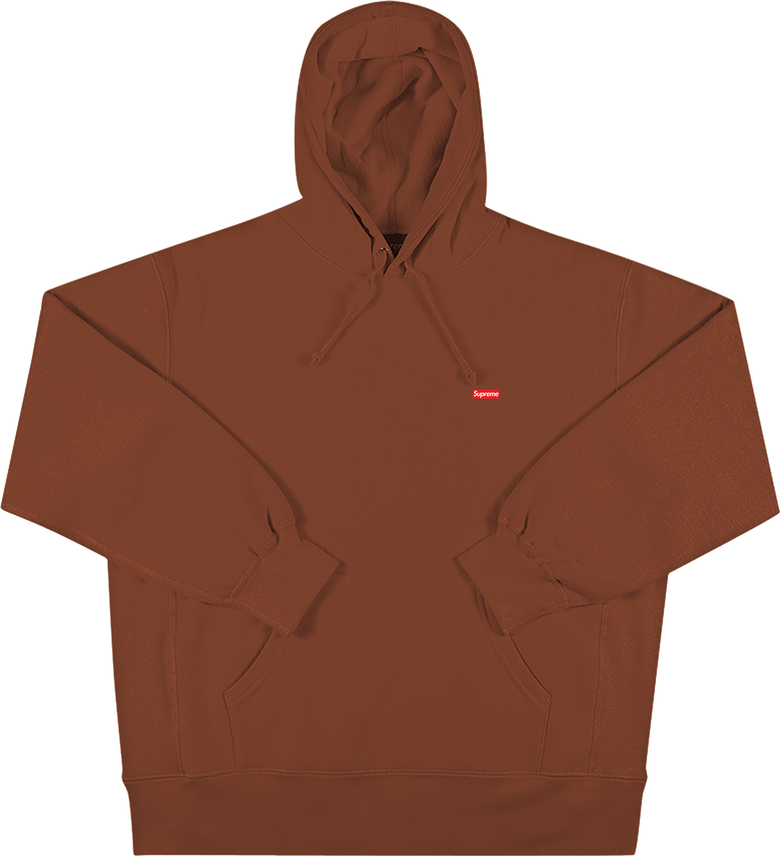 Supreme Enamel Small Box Hooded Sweatshirt - Brown | Editorialist
