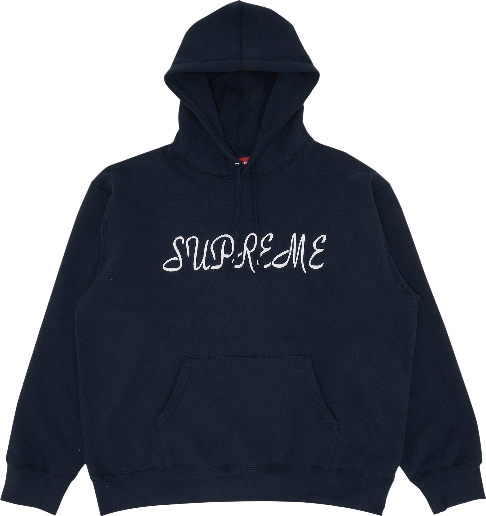 Supreme Script Hooded Sweatshirt - Blue | Editorialist
