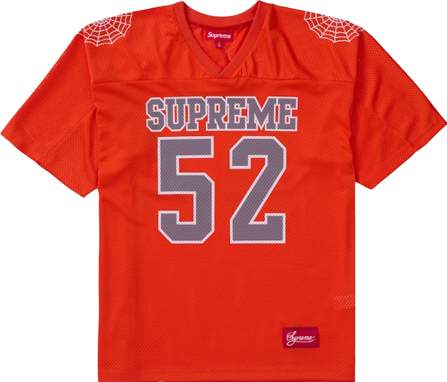 Supreme Spiderweb Football Jersey - White | Editorialist