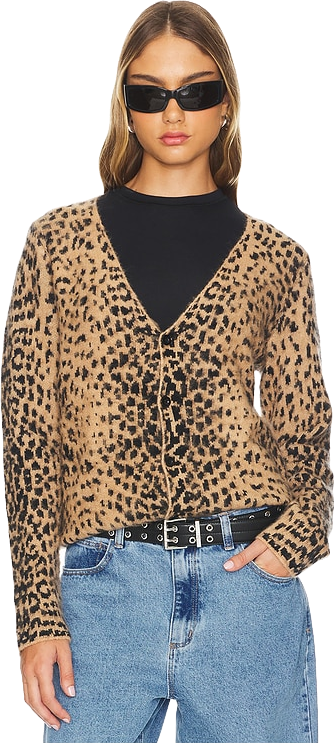 JADED LONDON Chuck Cardigan - Leopard | Editorialist