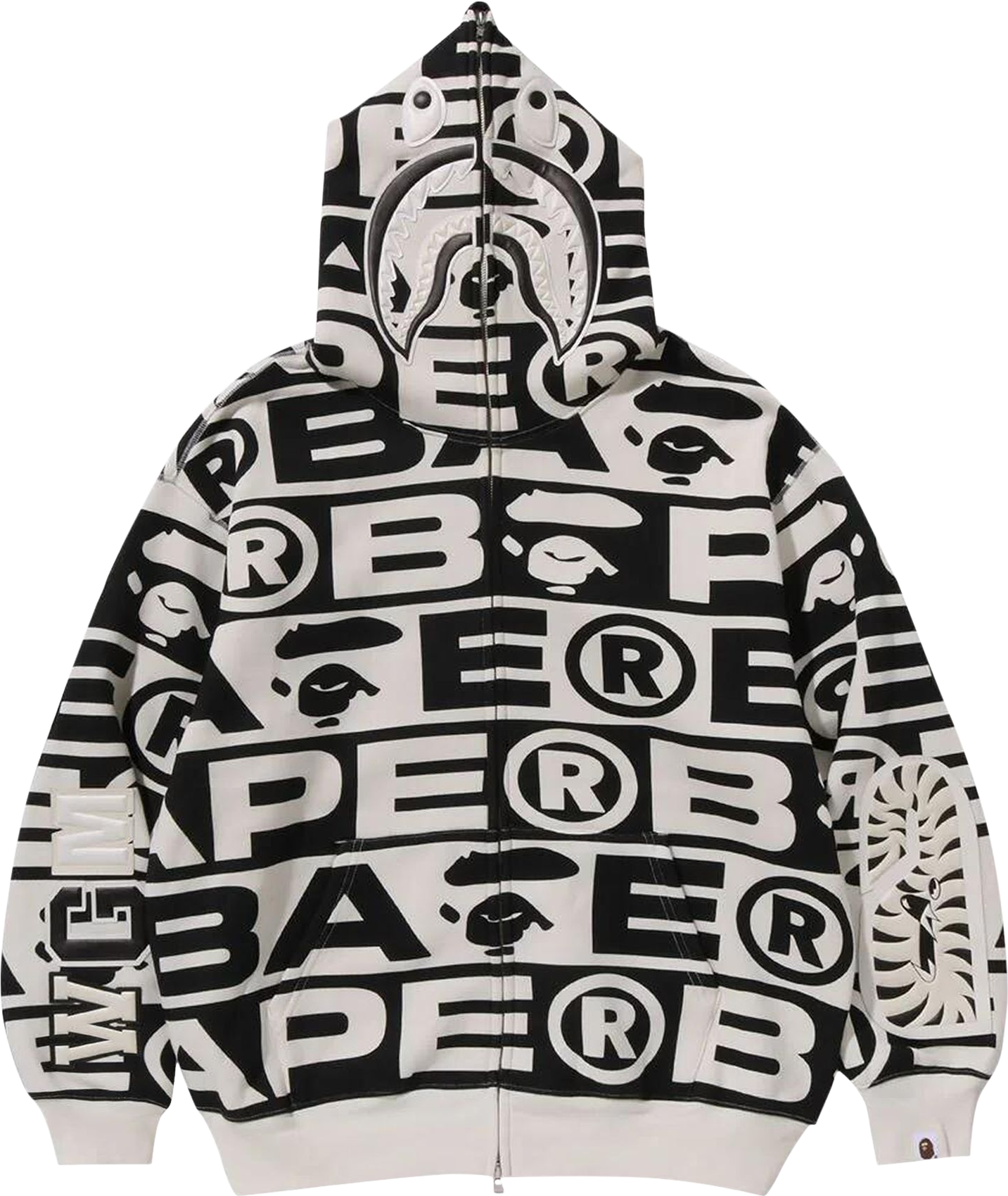A Bathing Ape X Sanrio Characters Kuromi Camo Full Zip Hoodie