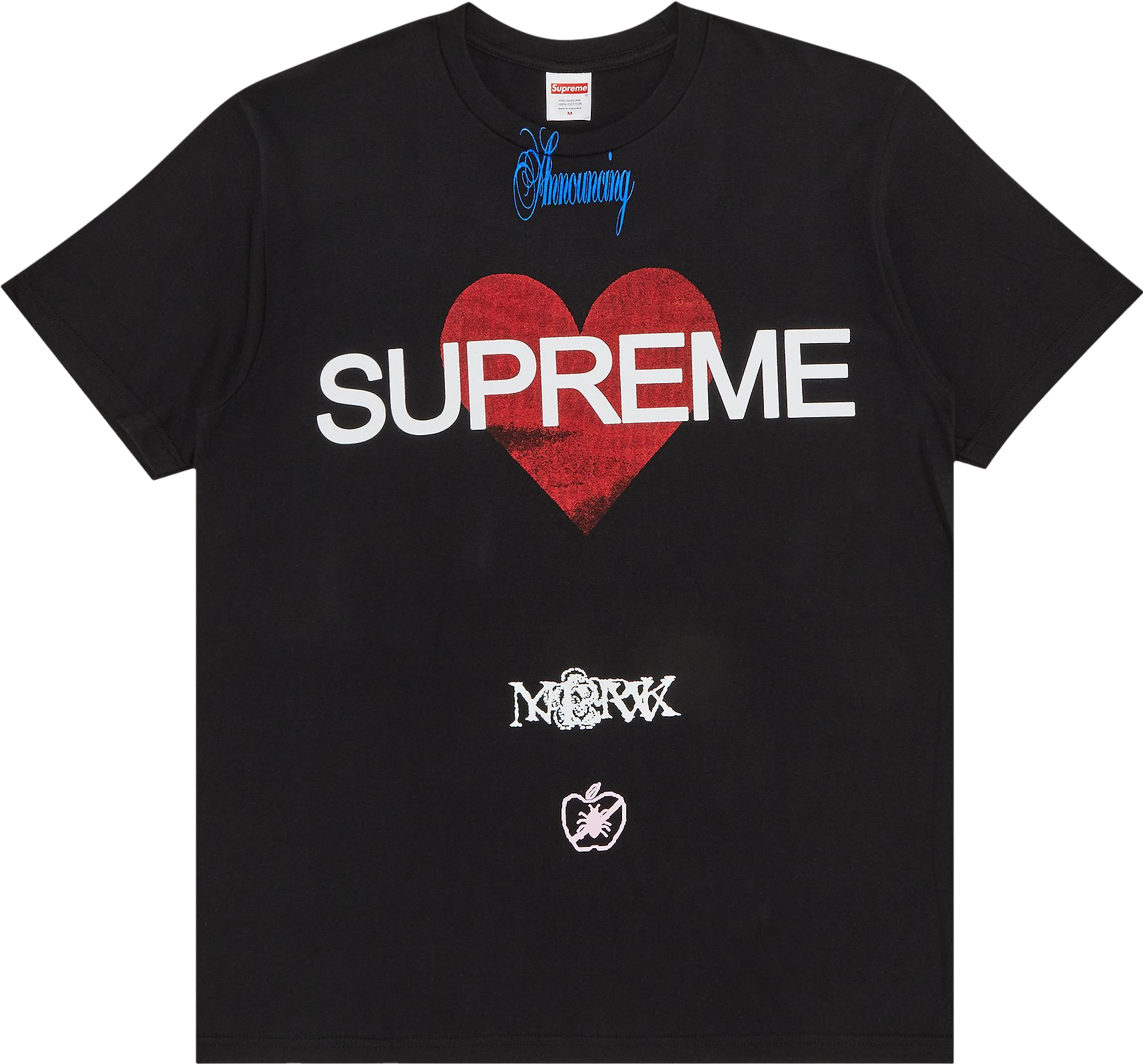 Supreme Heart Logo Tシャツ ブラック XL Supreme Mouse Tee - Black | Editorialist