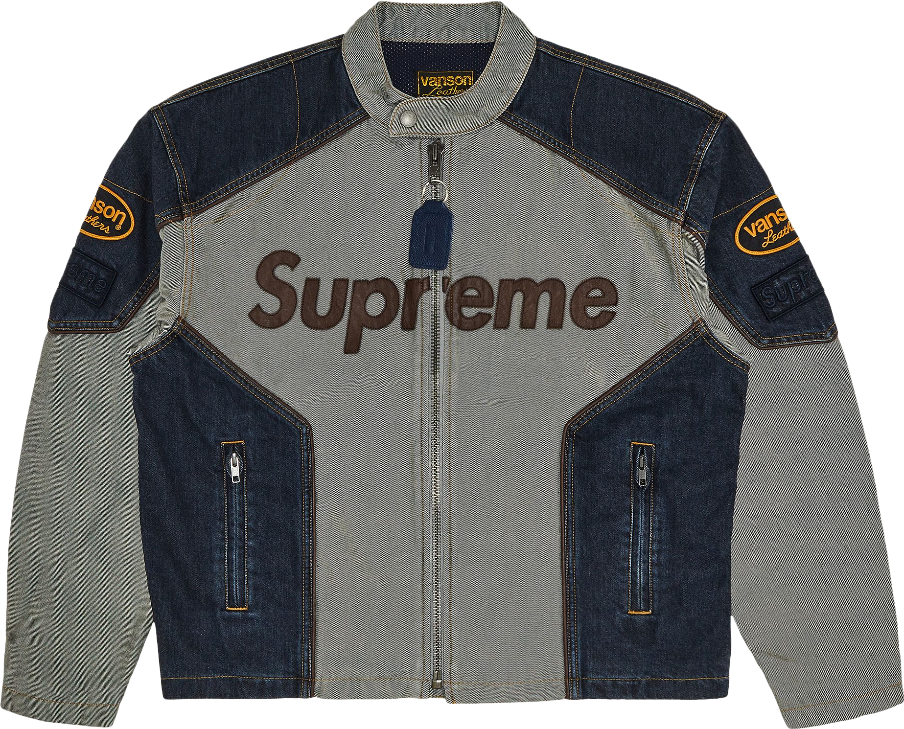 Supreme X Vanson Leathers X Cordura Cotton Jacket - Blue