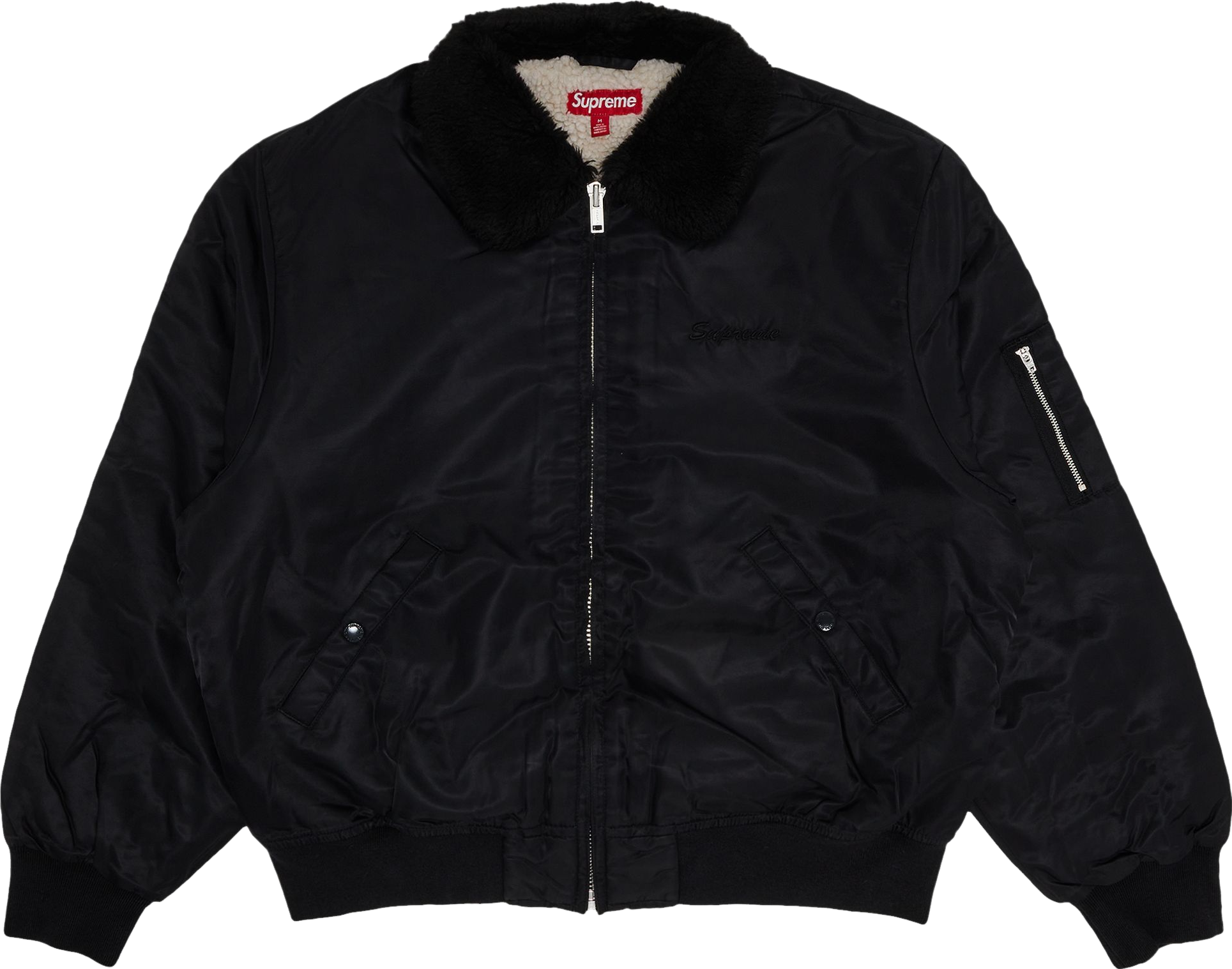 Supreme Nylon Bomber Jacket - Black | Editorialist
