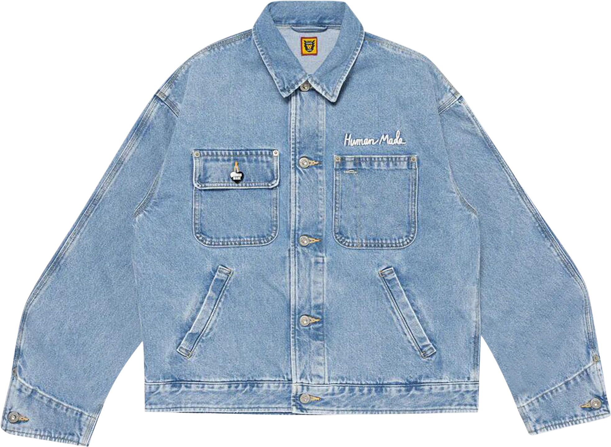 Human Made Denim Jacket In Blue | Editorialist