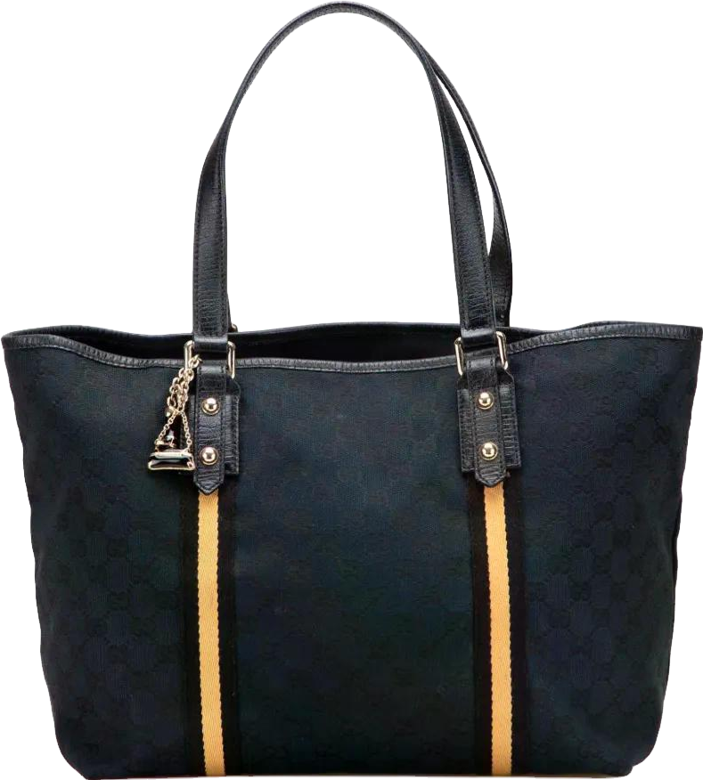 Gucci Large Gg Canvas Jolicoeur Tote Bag - Black - 15% Off