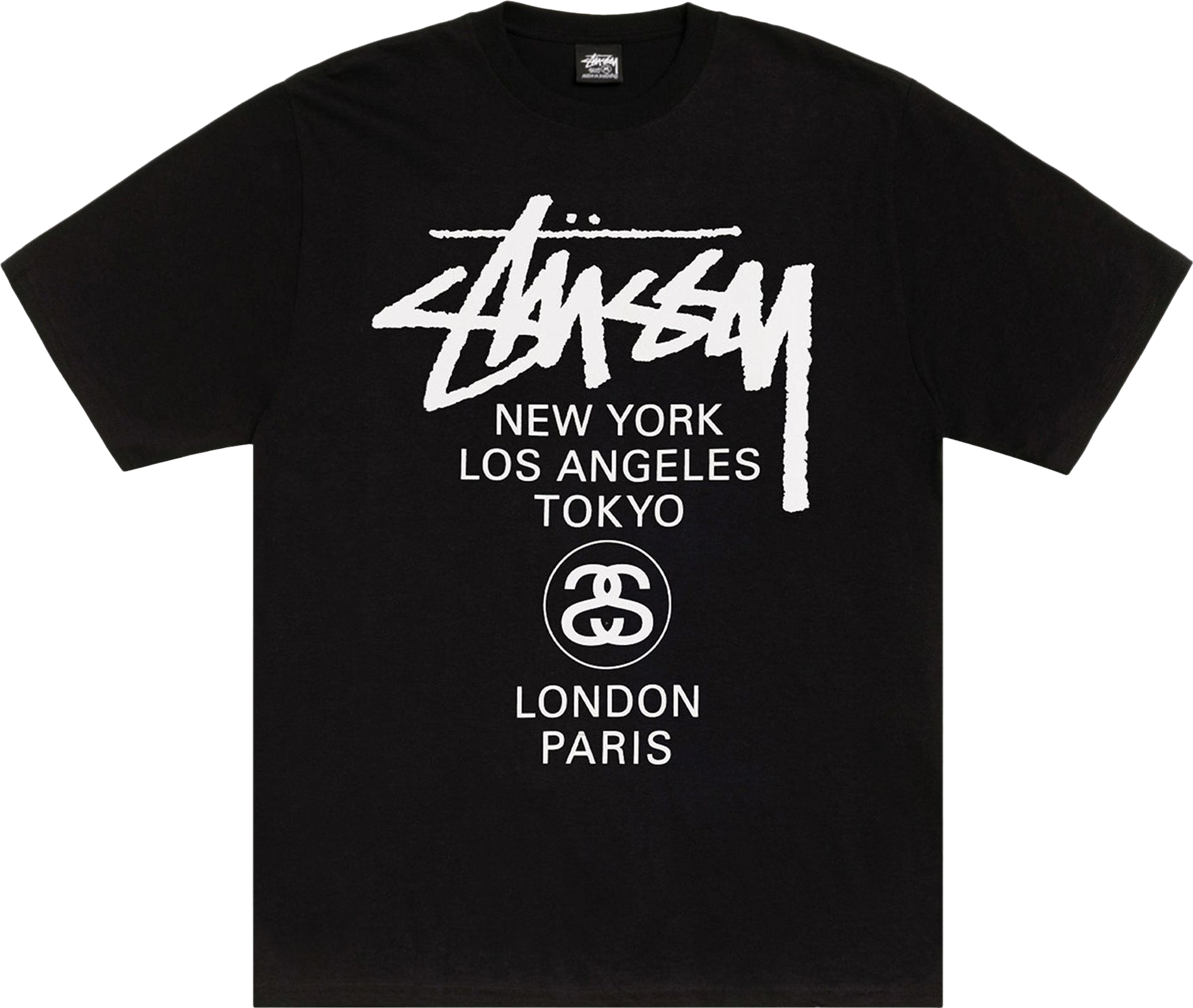 StüSsy World Tour T-Shirt - Brown | Editorialist