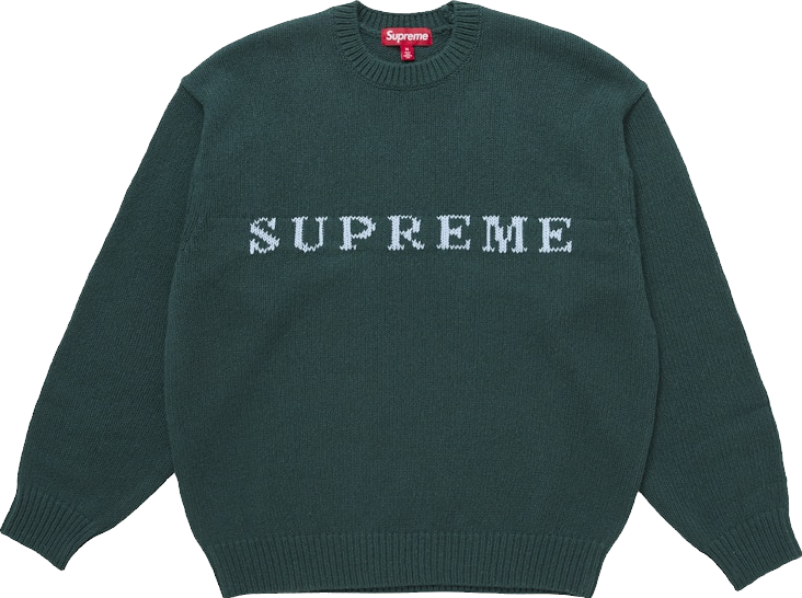 Supreme Contrast Logo Sweater - Taupe Melange | Editorialist