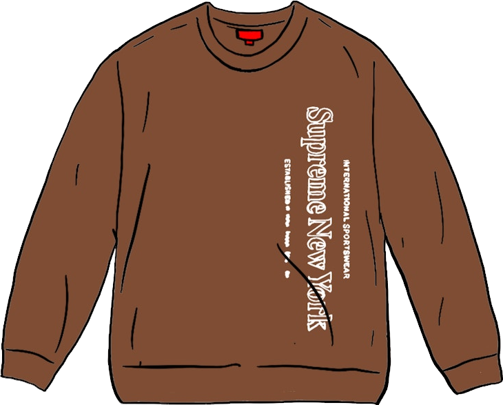 Supreme Side Logo Crewneck Sweatshirt - Black | Editorialist