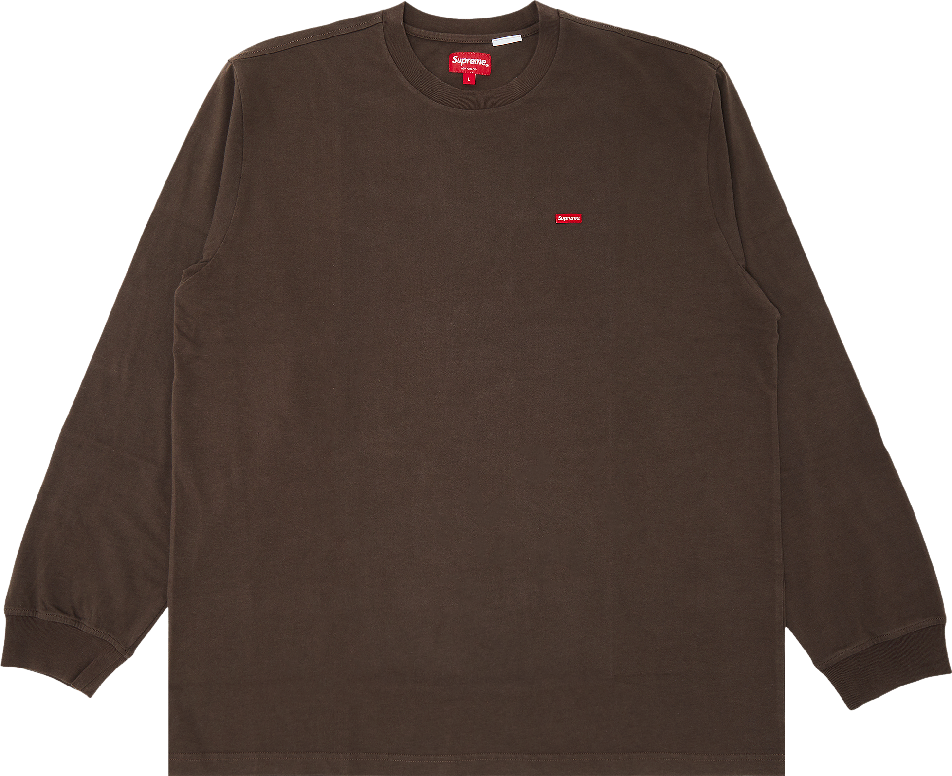 Supreme Small Box Long-Sleeve Tee - Brown | Editorialist