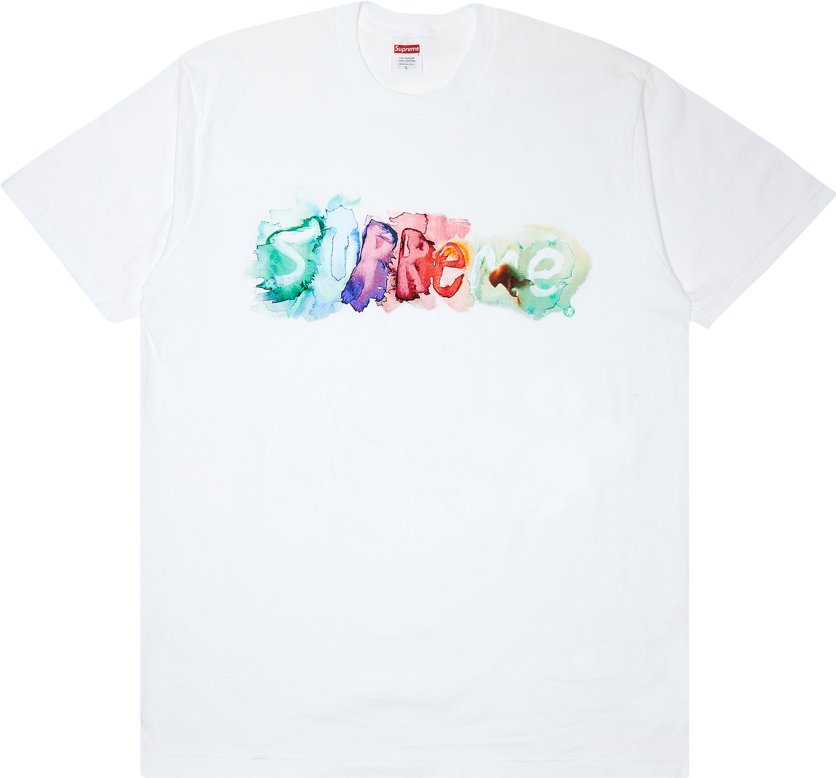 Supreme Watercolor Tee - White | Editorialist