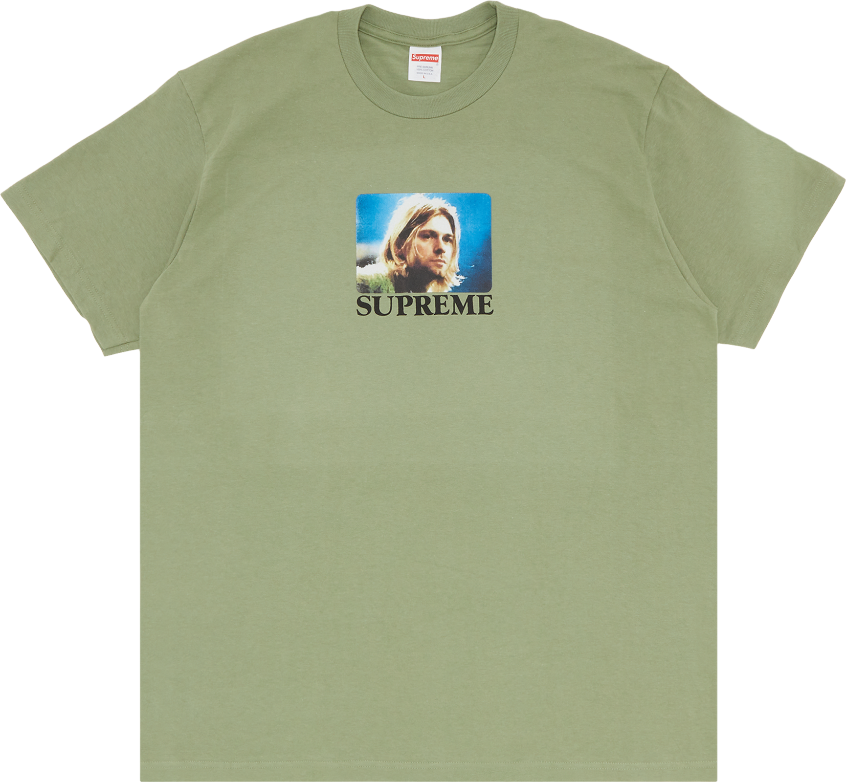 Supreme Kurt Cobain Tee 'Light Olive - Green | Editorialist